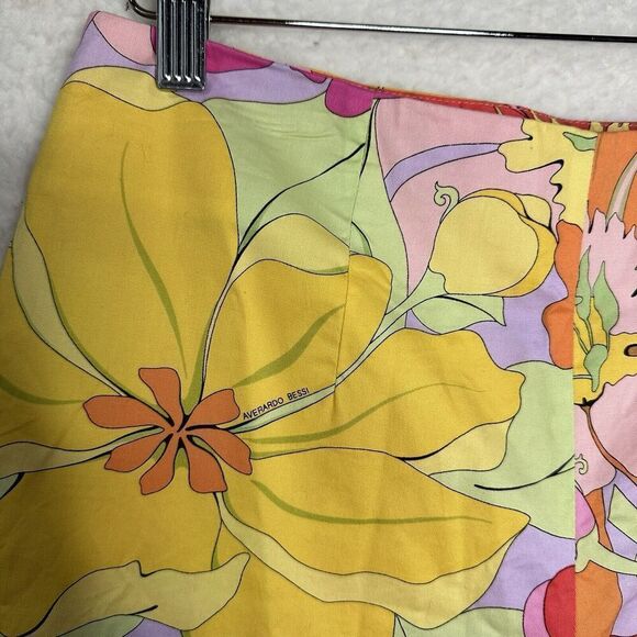 Averado Bessi Pucci Crop Floral Geometric Pants Sz 6 (Fits 28x25) - Picture 7 of 7